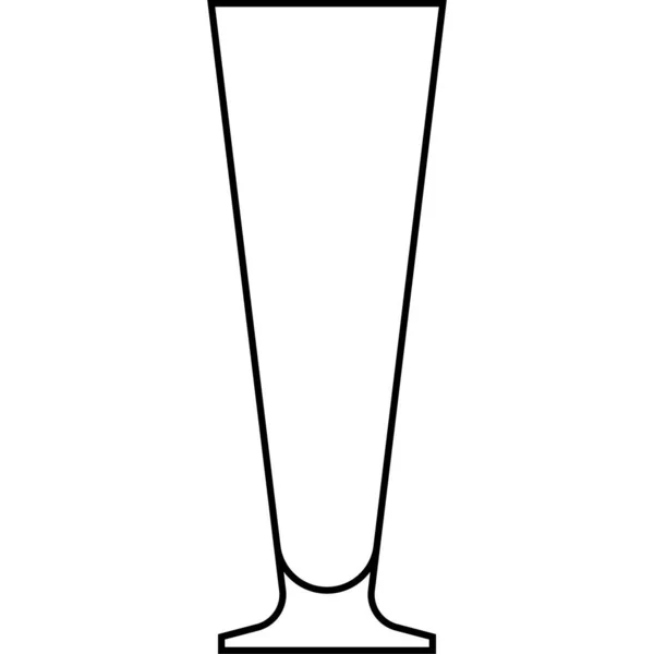 Иконка Рогатого Стекла Векторная Иллюстрация Названию Коктейля — стоковый вектор