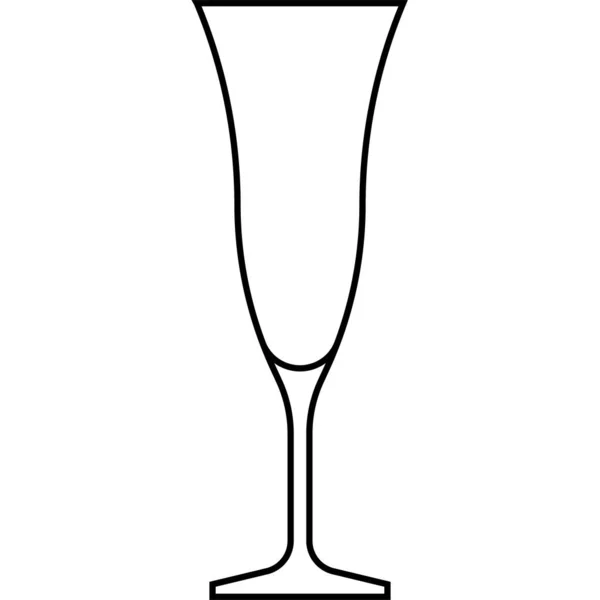 Икона Стекла Пусс Кафе Связанная Векторной Иллюстрацией Названия Коктейльного Стекла — стоковый вектор