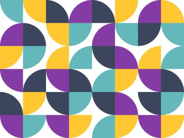 Soyut Bauhaus ögeleri kusursuz arkaplan şekillendirir