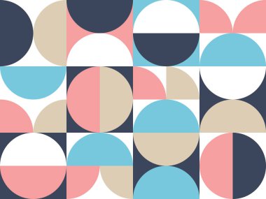 Soyut Bauhaus ögeleri kusursuz arkaplan şekillendirir