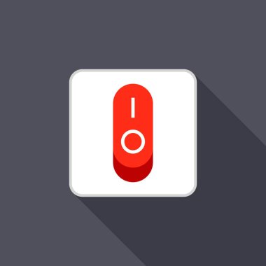 Güç vektörü illüstrasyonunu kapat ya da aç