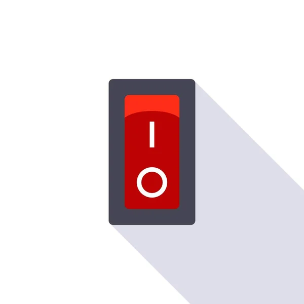 Interruptor Botão Ligar Desligar Ilustração Vetor Energia — Vetor de Stock