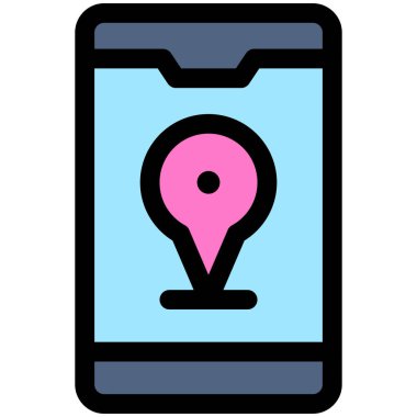 Uygulama simgesi takip ediliyor, Maraton bağlantılı vektör çizimi