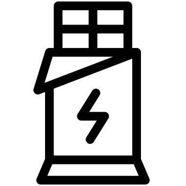 Enerji çubuğu simgesi, Maratona bağlı vektör illüstrasyonu