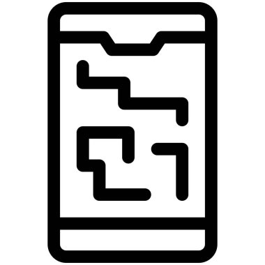 Uygulama simgesi takip ediliyor, Maraton bağlantılı vektör çizimi