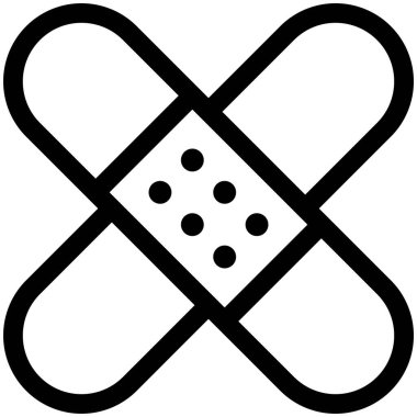 Bandaj simgesi, Maratona bağlı vektör illüstrasyonu