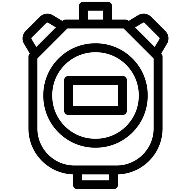 Stopwatch simgesi, Maraton bağlantılı vektör illüstrasyonu