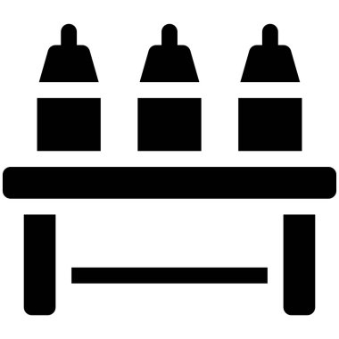 Spor içeceği ikonu, Maraton bağlantılı vektör illüstrasyonu