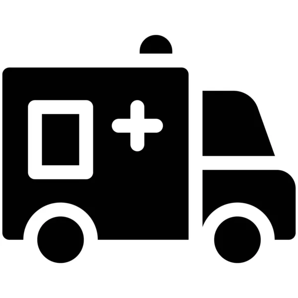 Ambulance Icon Marathon Related Vector Illustration — Stock Vector