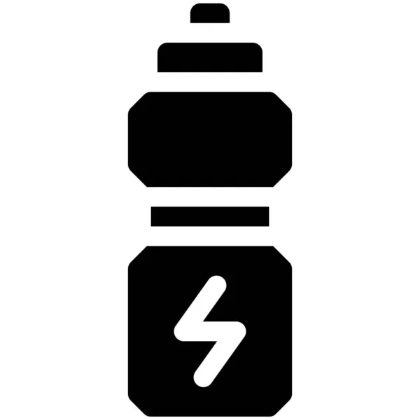 再利用可能なボトルアイコン マラソン関連のベクトルイラスト — ストックベクタ