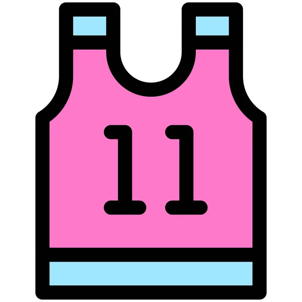 Ícone Camisa Maratona Relacionado Ilustração Vetorial —  Vetores de Stock