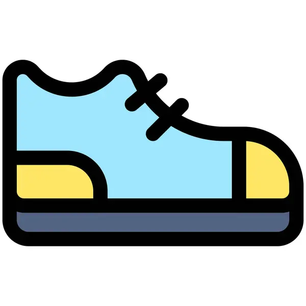 Sneaker Εικονίδιο Μαραθώνιος Σχετική Διανυσματική Απεικόνιση — Διανυσματικό Αρχείο