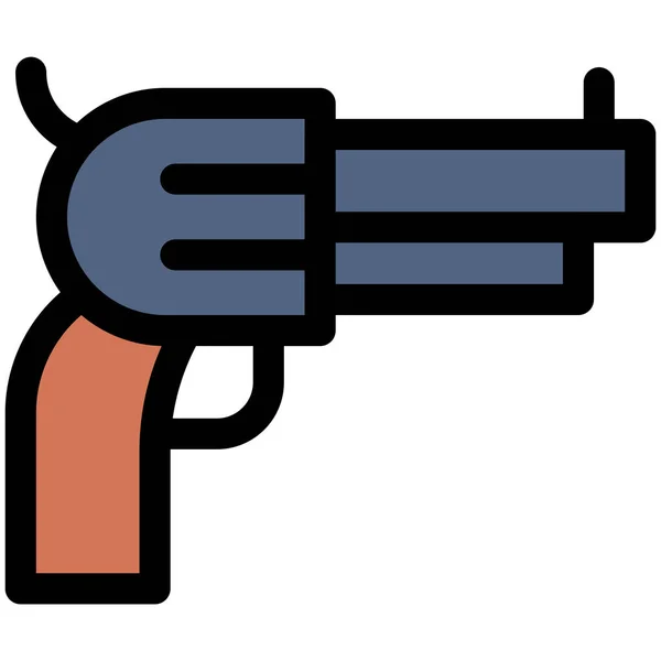 Starting Pistol Icon Marathon Related Vector Illustration — Stock Vector