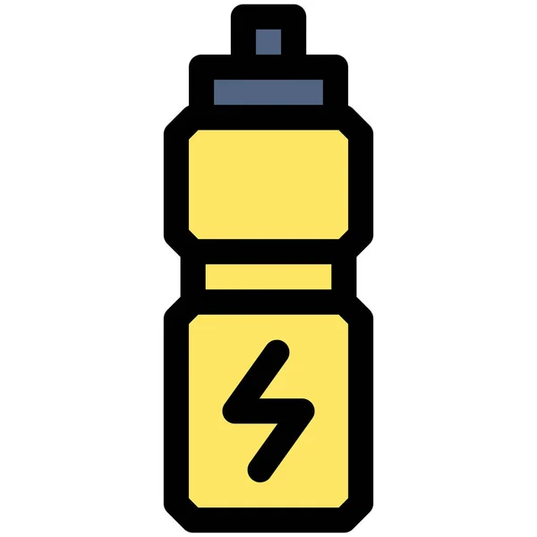 Icono Botella Reutilizable Ilustración Vectorial Relacionada Con Maratón — Vector de stock