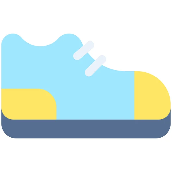 Sneaker Icon Marathon Related Vector Illustration — Stock Vector