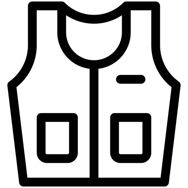Jacket Icon Marathon Related Vector Illustration — Stock Vector