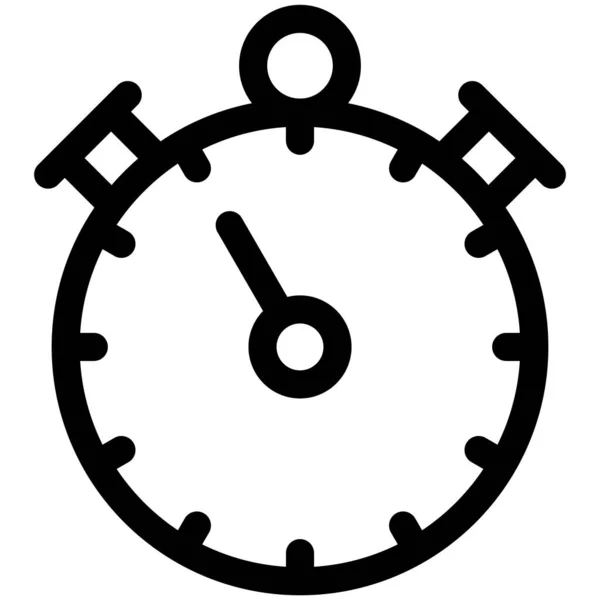 Stopwatch Icon Marathon Related Vector Illustration — Stock Vector