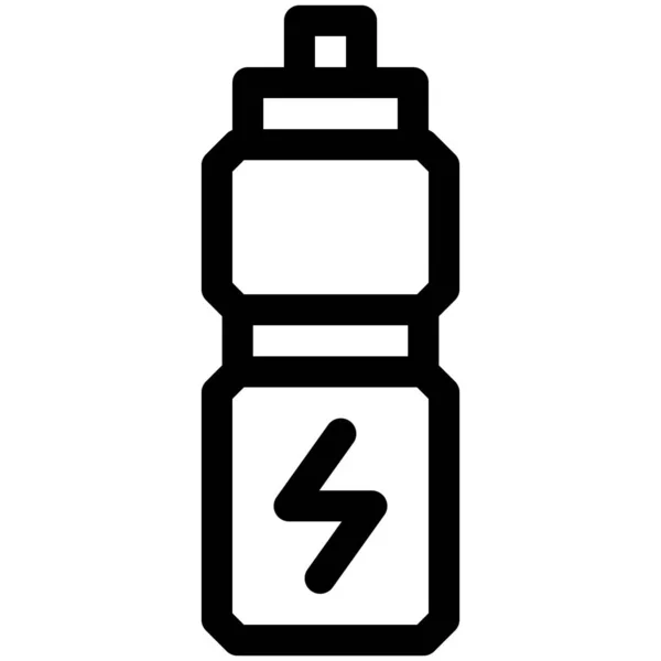 再利用可能なボトルアイコン マラソン関連のベクトルイラスト — ストックベクタ