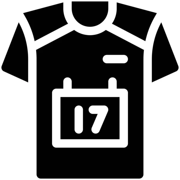 Shirt Symbol Vektor Illustration Zum Marathon — Stockvektor