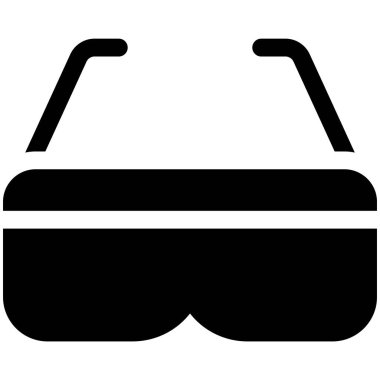 Gözlük simgesi, Maraton bağlantılı vektör illüstrasyonu