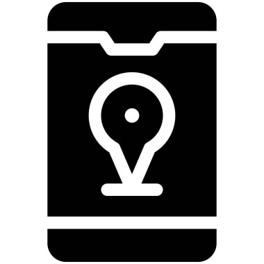 Uygulama simgesi takip ediliyor, Maraton bağlantılı vektör çizimi