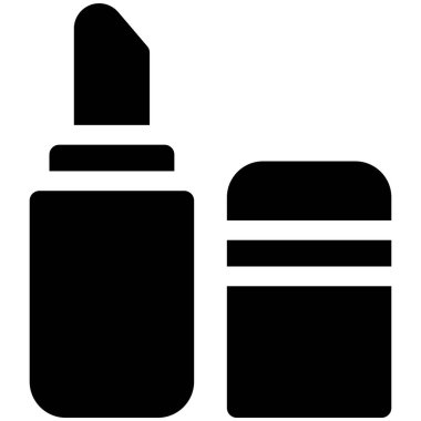 Dudak kremi simgesi, Maraton bağlantılı vektör illüstrasyonu