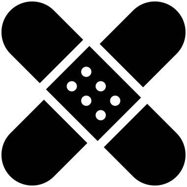 Bandaj simgesi, Maratona bağlı vektör illüstrasyonu