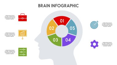Sunum, diyagram, grafik ve grafik için şablon