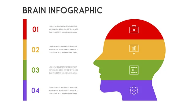 stock vector Template for presentation, diagram, graph and chart