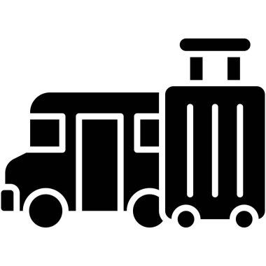 Okul gezisi simgesi, lise bağlantılı vektör