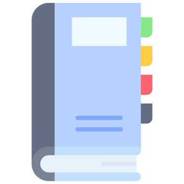 Not defteri simgesi, lise bağlantılı vektör