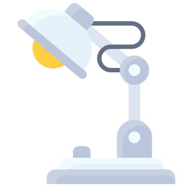 Masa lambası simgesi, lise bağlantılı vektör