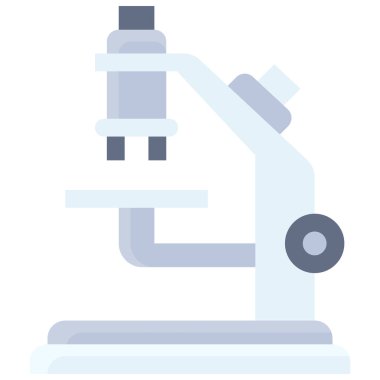 Mikroskop simgesi, liseye bağlı vektör