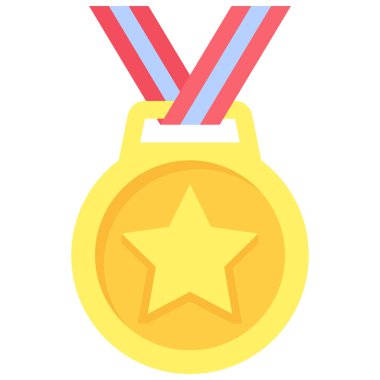 Madalya simgesi, lise bağlantılı vektör