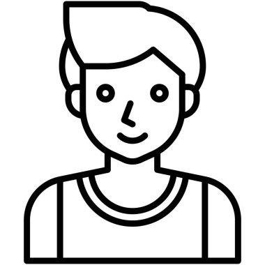 Sporcu simgesi, lise bağlantılı vektör