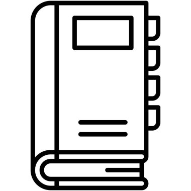 Not defteri simgesi, lise bağlantılı vektör