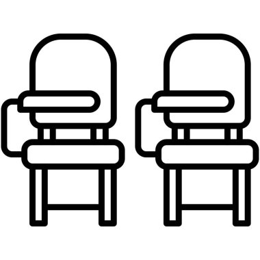 Okul masası simgesi, lise bağlantılı vektör