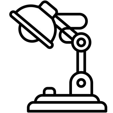 Masa lambası simgesi, lise bağlantılı vektör