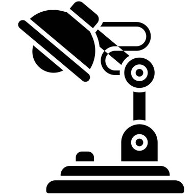 Masa lambası simgesi, lise bağlantılı vektör