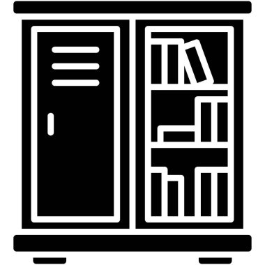 Kilit simgesi, lise bağlantılı vektör