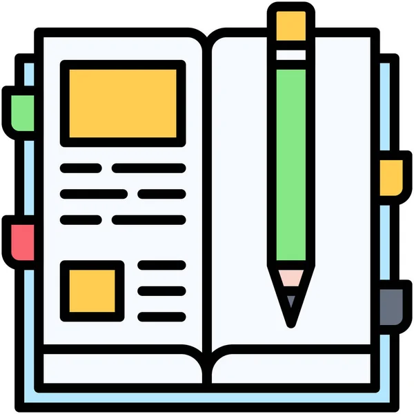 Homework Icon High School Related Vector — Stock Vector