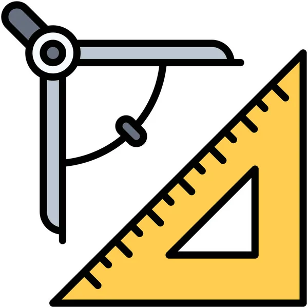Trigonometrie Symbol Vektor Zum Thema High School — Stockvektor
