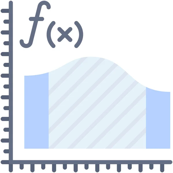 Icône Mathématiques Vecteur Lié Secondaire — Image vectorielle