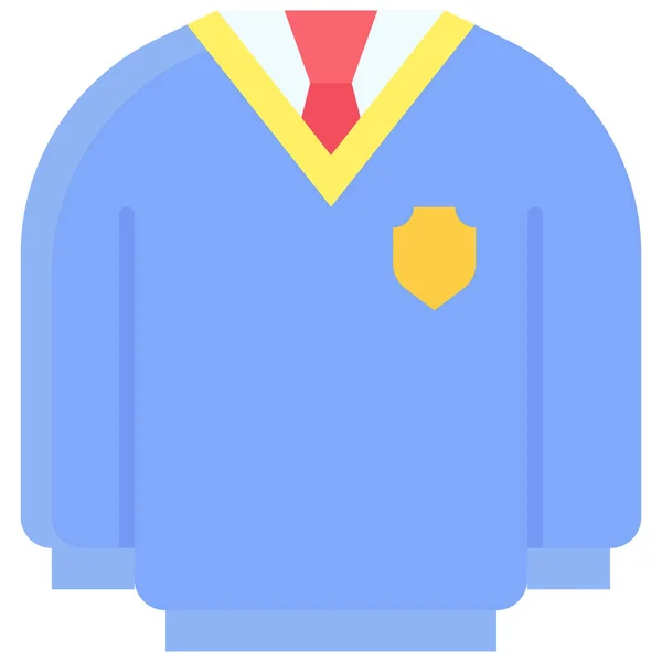 Uniform Icon High School Related Vector — Stock Vector