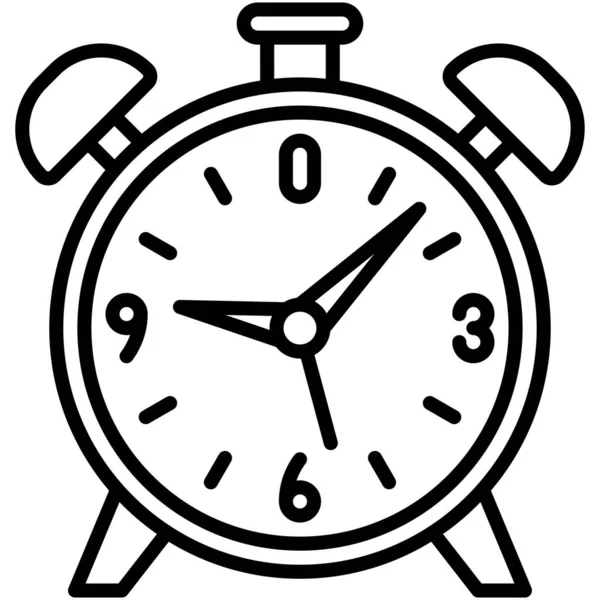 目覚まし時計のアイコン 高校関連のベクトル — ストックベクタ
