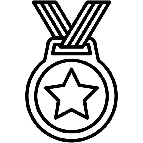 Медаль Значок Вектор Пов Язаний Середньою Школою — стоковий вектор