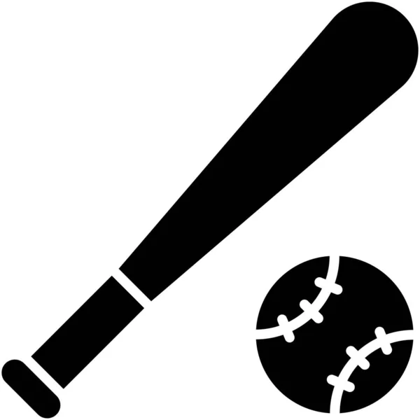 Baseball Ikone Vektor Der High School — Stockvektor