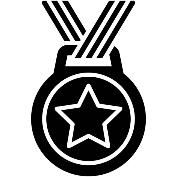 Медаль Значок Вектор Пов Язаний Середньою Школою — стоковий вектор