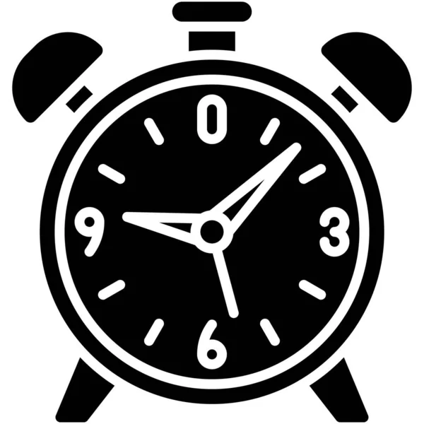 Ícone Relógio Alarme Vetor Relacionado Ensino Médio — Vetor de Stock
