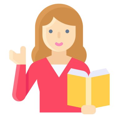 Eğitim ikonu, eğitim vektörü illüstrasyonuyla ilgili bir avatar